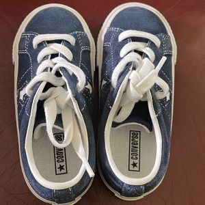 Converse - Navy Blue and White - Suede - One Stars - New without tags/ box